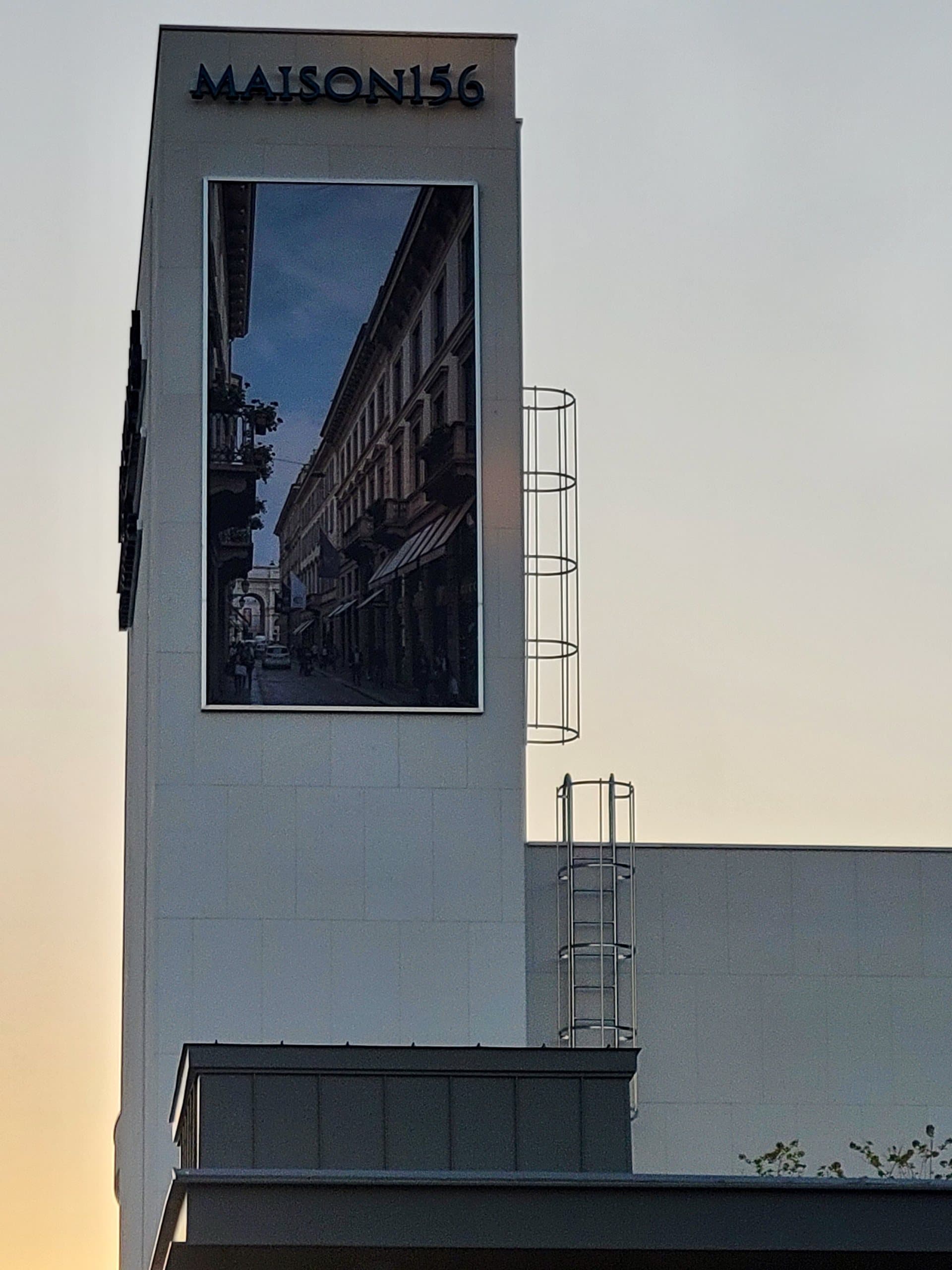The tower at sunset